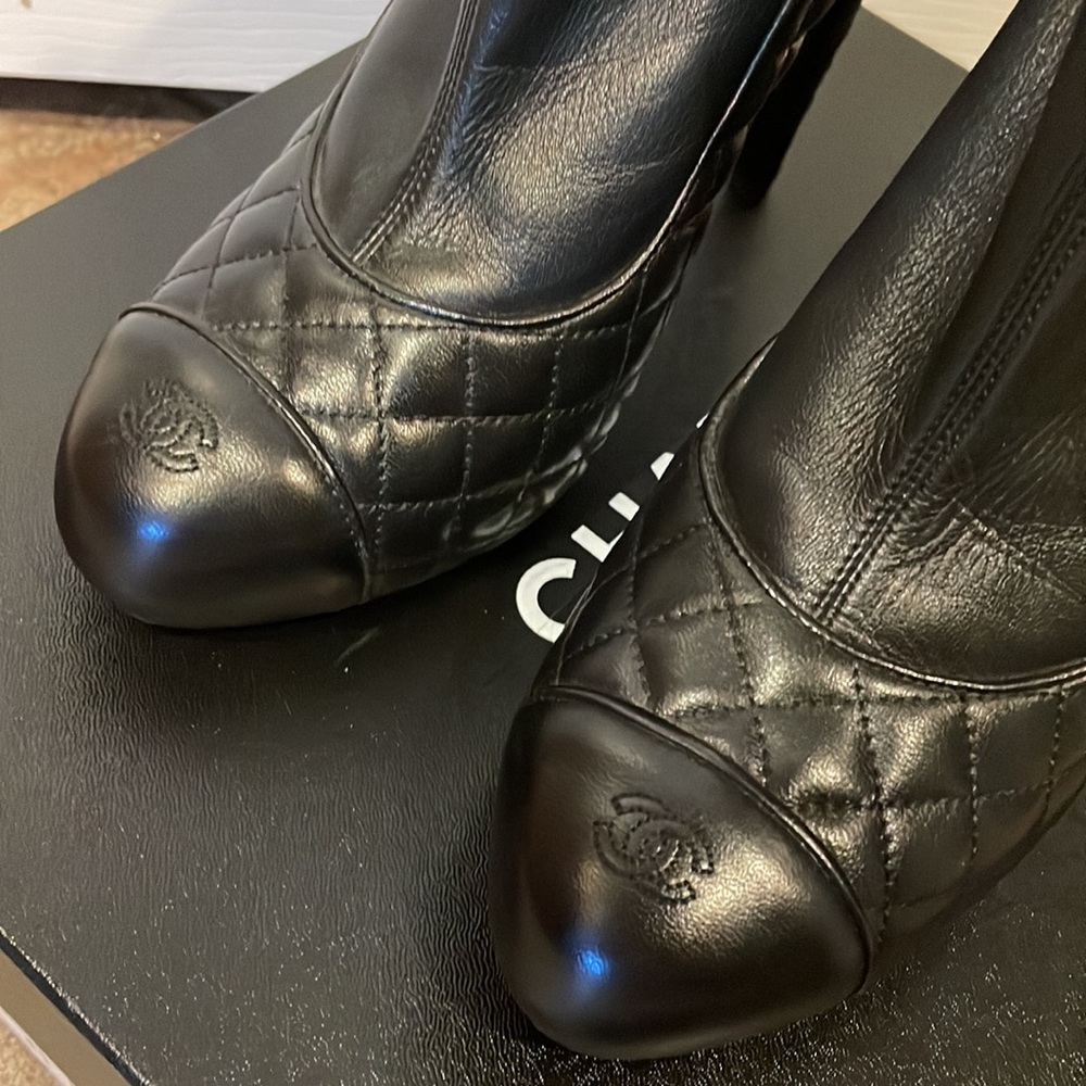 Chanel Lambskin Booties - Picture 3 of 10